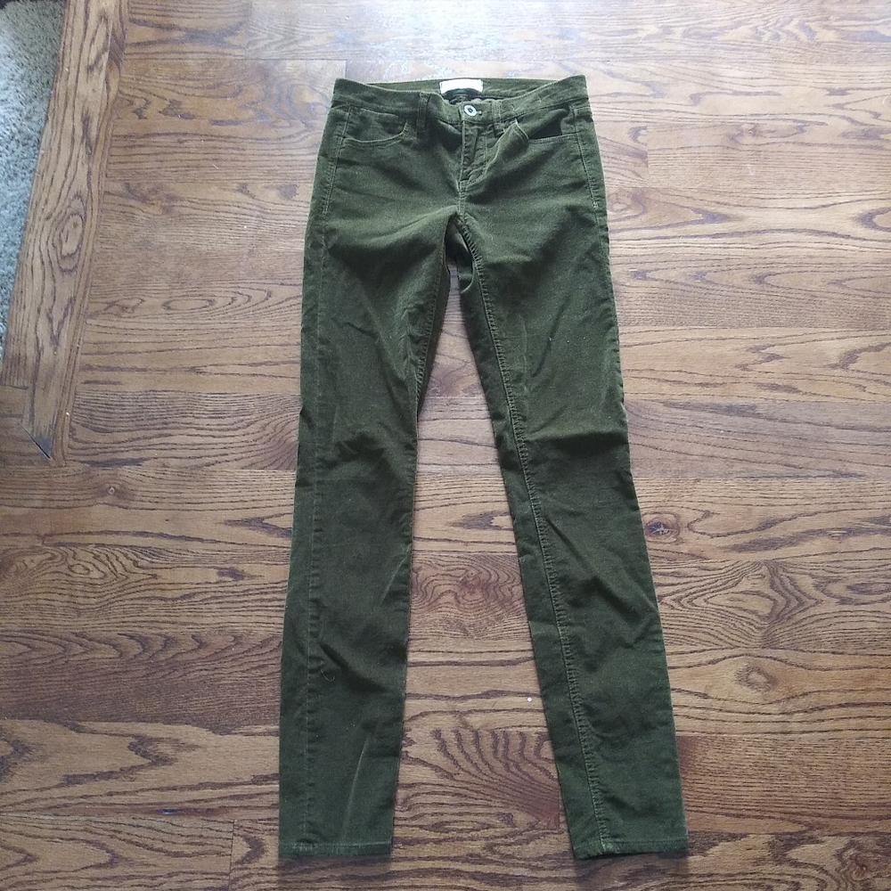 Madewell Green Corduroy Pants